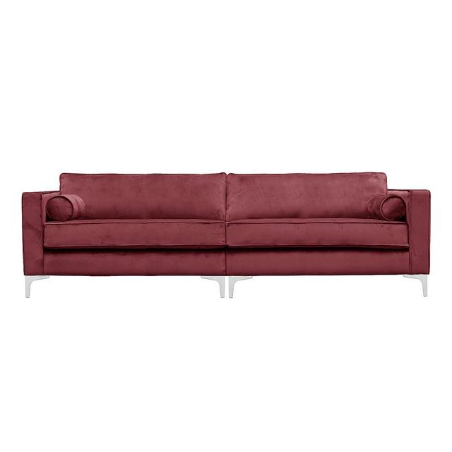 Georgio 4 Seater Sofa Canora Grey Colour: Plum on Productcaster.