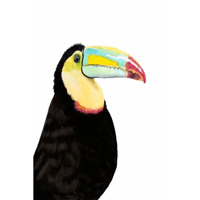 Watercolour Toucan by Naomi McCavitt - Wrapped Canvas Painting Bay Isle Home Size: 30cm H x 20cm W x 3.8cm D on Productcaster.