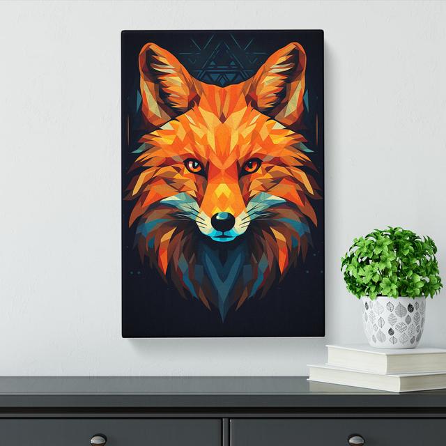 Fox Geometric - No Frame Print Alpen Home Size: 50cm H x 35cm W x 3cm D on Productcaster.