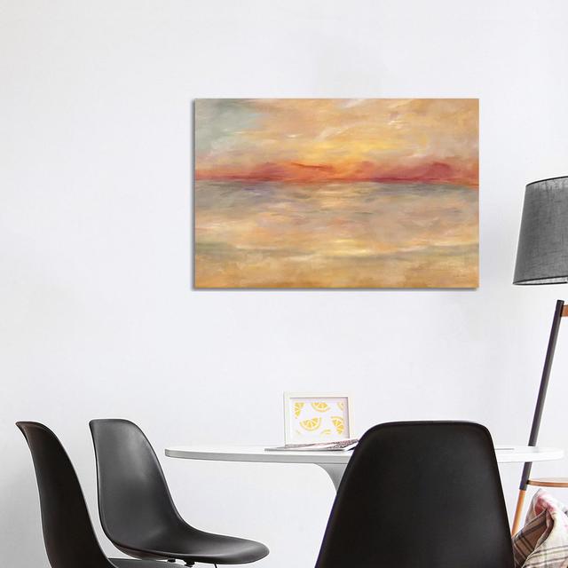 Sunrise Reflections Landscape by Cynthia Coulter - Wrapped Canvas Painting Metro Lane Size: 66.04cm H x 101.6cm W x 3.81cm D on Productcaster.