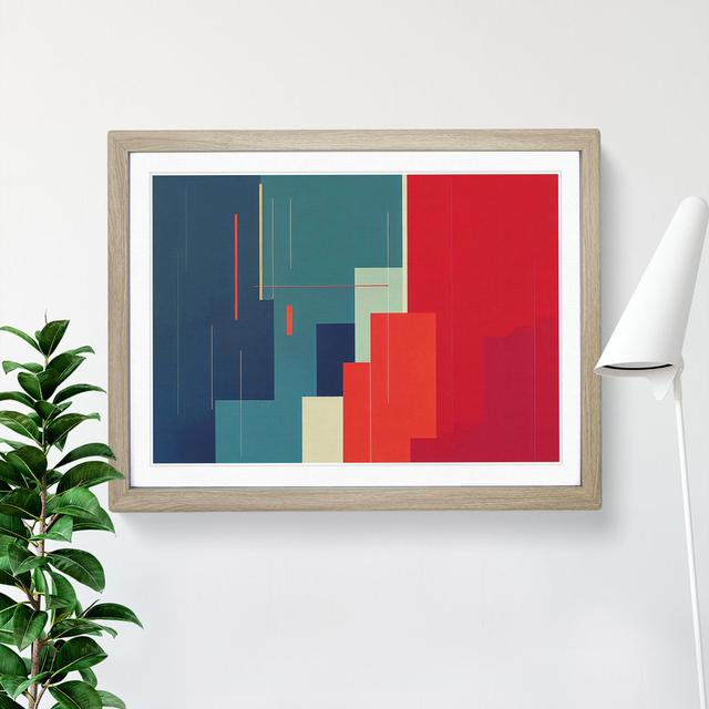 Minimalism - Picture Frame Graphic Art Metro Lane Size: 46cm H x 64cm W, Frame Colour: Oak Framed on Productcaster.