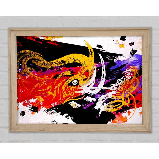 Tibetan Art Dragon Slayer Framed Print Ivy Bronx Size: 59.7cm H x 84.1cm W on Productcaster.