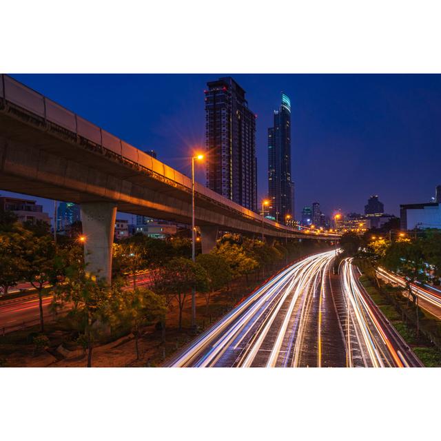 Cityscape Twilight Skyline - Wrapped Canvas Photograph 17 Stories Size: 20cm H x 30cm W on Productcaster.