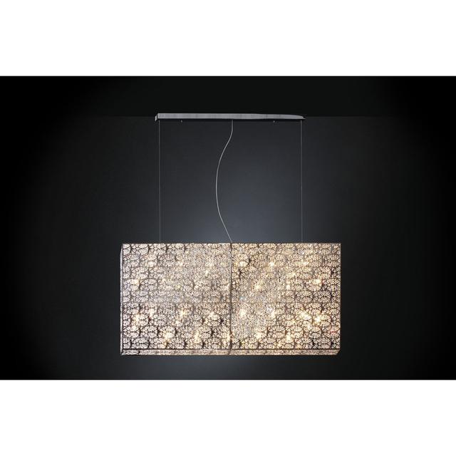 Phung Crystal Rectangle Pendant Mercer41 Size: 170cm H x 70cm W x 10cm D on Productcaster.