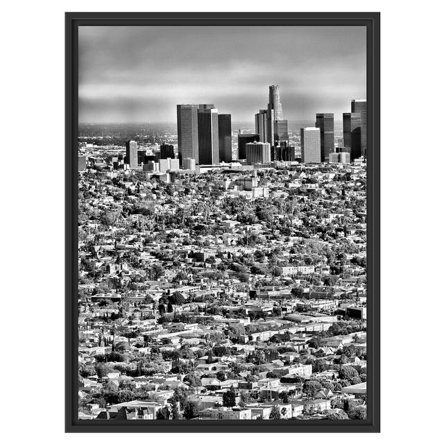 Gerahmtes Wandbild Los Angeles City Großstadt East Urban Home Größe: 80 cm H x 60 cm B on Productcaster.