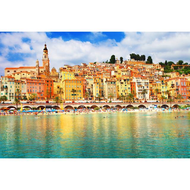 View Of Colorful Menton House of Hampton Size: 20cm H x 30cm W x 3.8cm D on Productcaster.