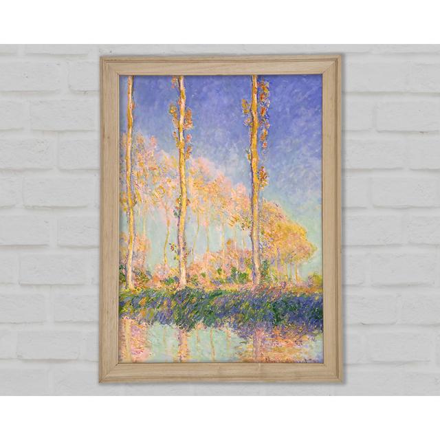 Monet French Poplars - Single Picture Frame Art Prints Rosalind Wheeler Size: 59.7cm H x 42cm W x 1.5cm D on Productcaster.