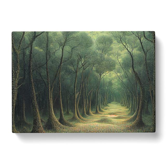 Path of the Forest - Wrapped Canvas Graphic Art Alpen Home Size: 50cm H x 76cm W x 3cm D on Productcaster.