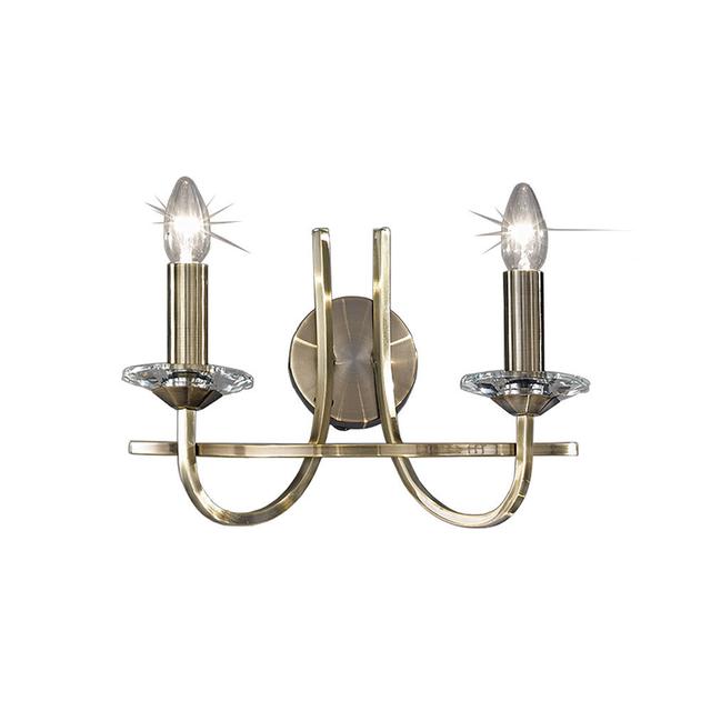 Titus 2-Light Candle Wall Light Canora Grey Finish: Bronze on Productcaster.