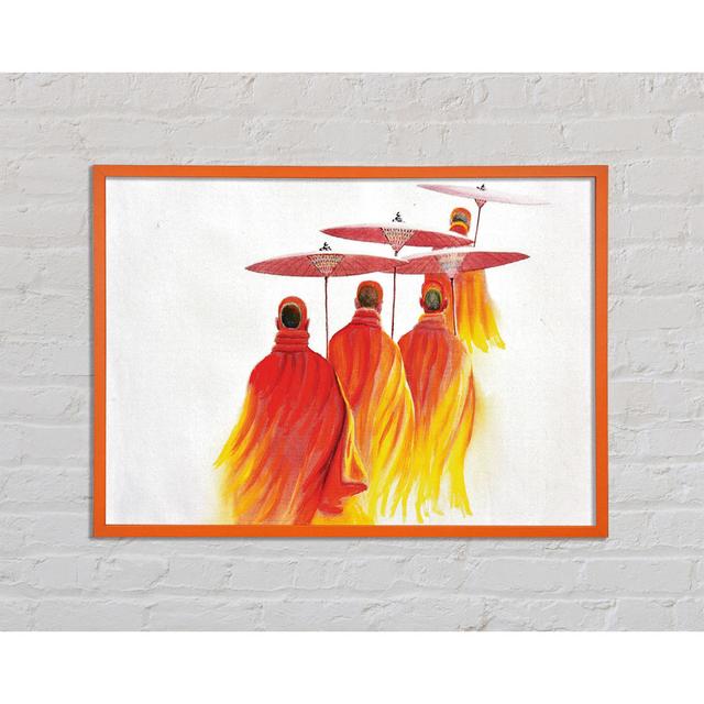 Borghildur Buddhist Monks - Single Picture Frame Art Prints Latitude Vive Size: 42cm H x 59.7cm W x 2cm D on Productcaster.