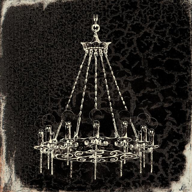 Chandelier Black 2 - Wrapped Canvas Graphic Art Rosdorf Park Size: 51cm H x 51cm W x 3.8cm D on Productcaster.