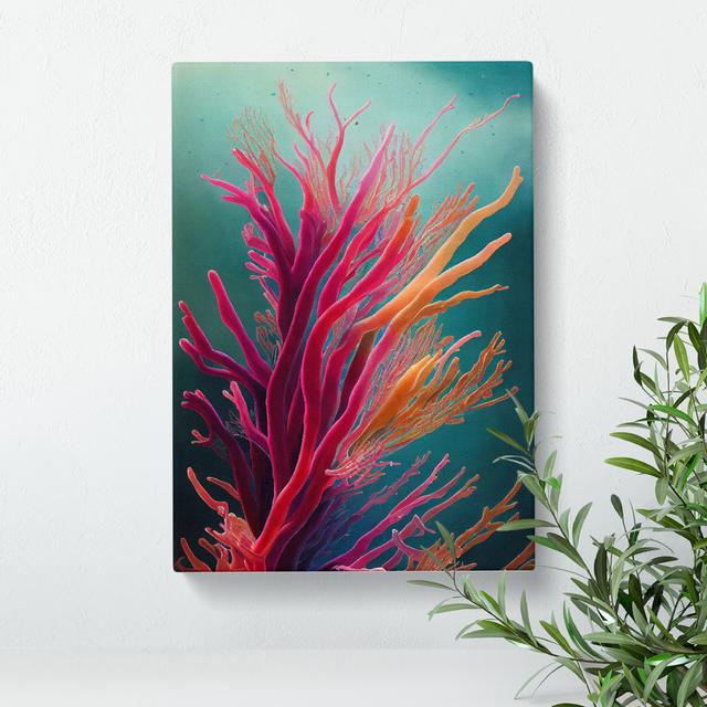 Fascinating Coral Reef - Wrapped Canvas Graphic Art House of Hampton Size: 50cm H x 35cm W on Productcaster.