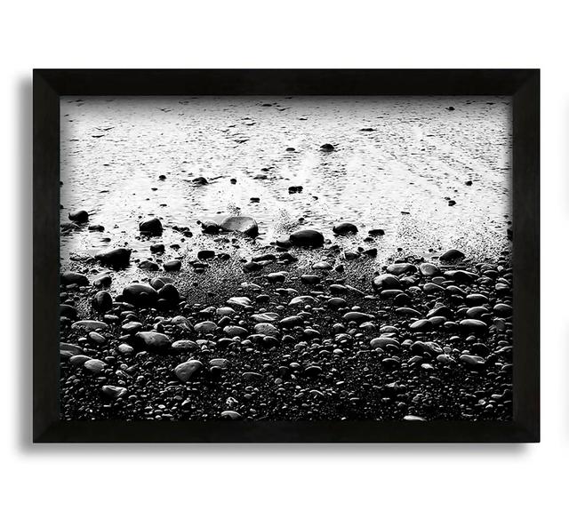 Seashore Pebbles - Picture Frame Graphic Art on Canvas Brayden Studio Size: 42cm H x 60cm W x 10cm D on Productcaster.