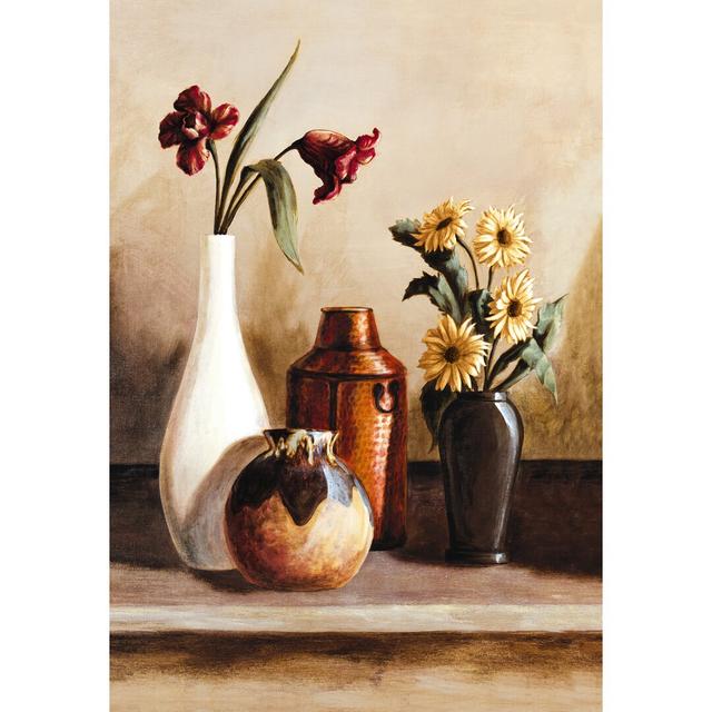 Country Flowers - Wrapped Canvas Print Rosalind Wheeler Size: 76cm H x 51cm W x 3.8cm D on Productcaster.