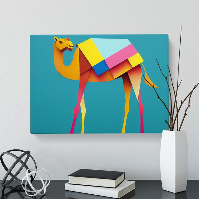 XXX-H1022-WF-8419X Stunning Camel Abstract - Wrapped Canvas Print World Menagerie on Productcaster.