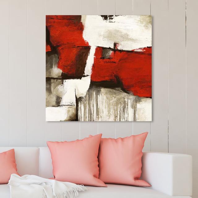 'Sai - Rubrum II' Painting on Wrapped Canvas East Urban Home Size: 109.2 cm H x 109.2 cm W x 3.8 cm D on Productcaster.