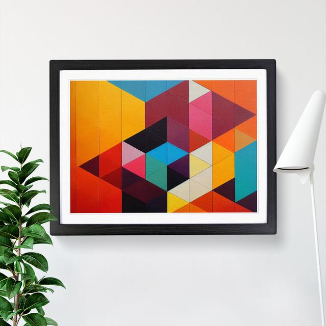 Unimaginable Abstract Art - Picture Frame Graphic Art Metro Lane Frame Colour: Black Framed, Size: 25cm H x 34cm W x 2cm D on Productcaster.