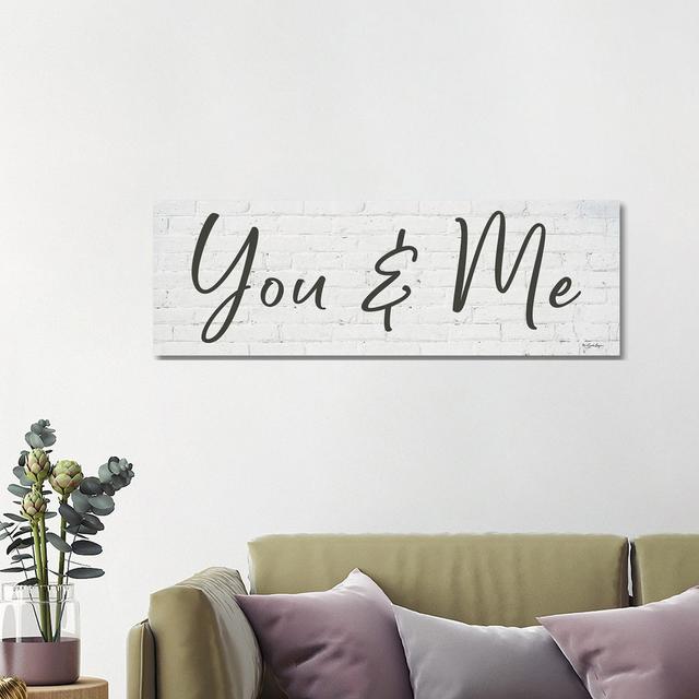 You And Me by Susie Boyer - Wrapped Canvas Panoramic Gallery-Wrapped Canvas Giclée August Grove Size: 40.64cm H x 121.92cm W x 3.81cm D on Productcaster.