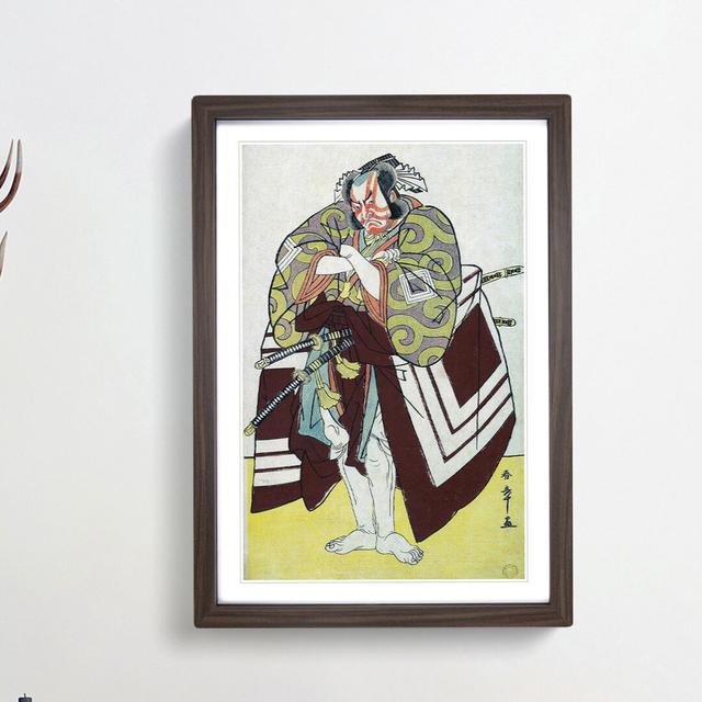 Ichikawa Danjuro V by Katsukawa Shunsho - Picture Frame Painting Print East Urban Home Frame Option: Walnut Framed, Size: 65cm H x 48cm W x 2cm D on Productcaster.