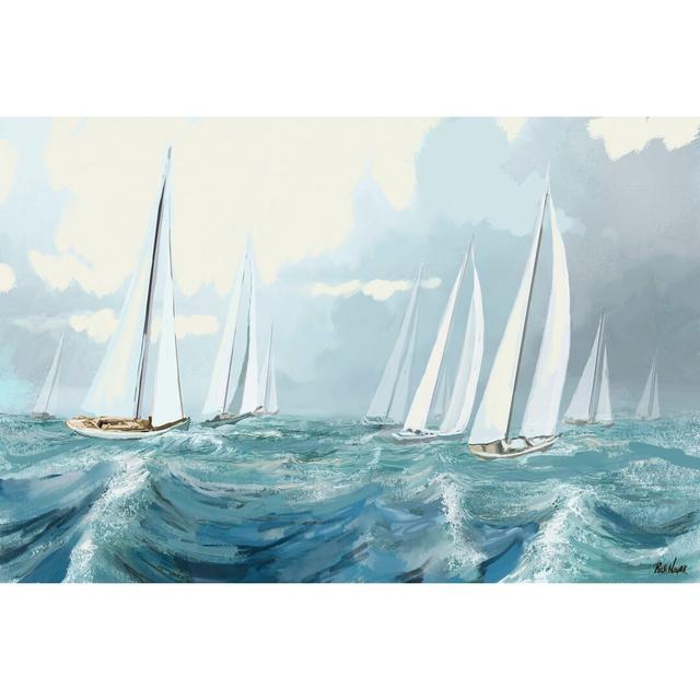 Sailing Ships I by Rick Novak - Print Longshore Tides Size: 20cm H x 30cm W x 3.8cm D on Productcaster.