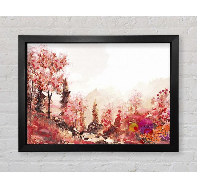 The Orange Forest Of Serenity - Single Picture Frame Art Prints Union Rustic Size: 42cm H x 59.7cm W x 3.4cm D on Productcaster.