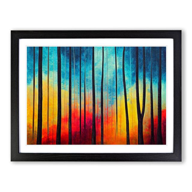 Summer Forest Painted Vol.4 - Picture Frame Painting Alpen Home Frame Colour: Black Framed, Size: 34cm H x 46cm W x 2cm D on Productcaster.