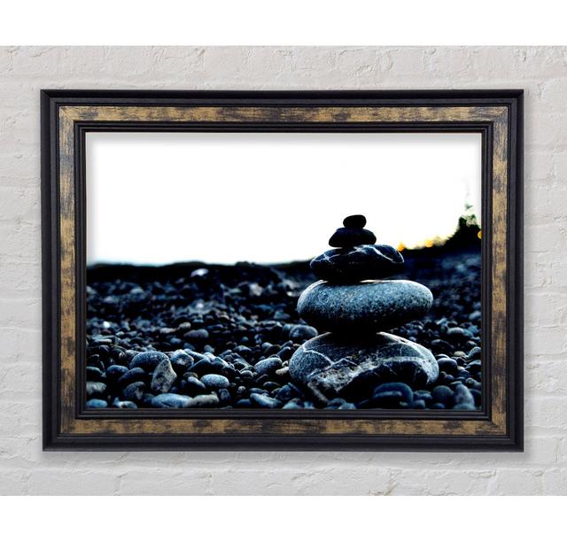 Pebbled Shoreline - Single Picture Frame Art Prints Bright Star Size: 21cm H x 42cm W x 8cm D on Productcaster.