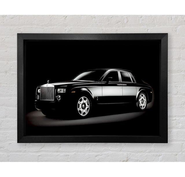 Rolls Royce Black - Print Ebern Designs Size: 84.1cm H x 118.9cm W x 3.4cm D on Productcaster.