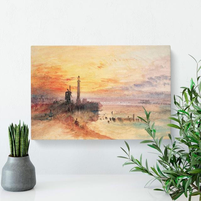 Yarmouth Harbour Norfolk by Joseph Mallord William Turner - Wrapped Canvas Painting East Urban Home Size: 50cm H x 76cm W x 3cm D on Productcaster.