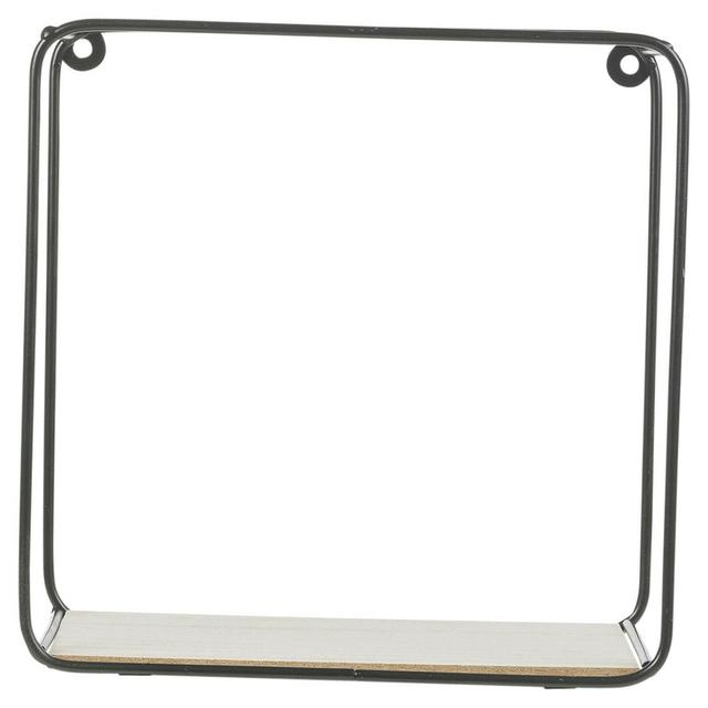 2 Piece Square Metal Floating Shelf (Set of 2) Urbn-Living Finish: Black on Productcaster.