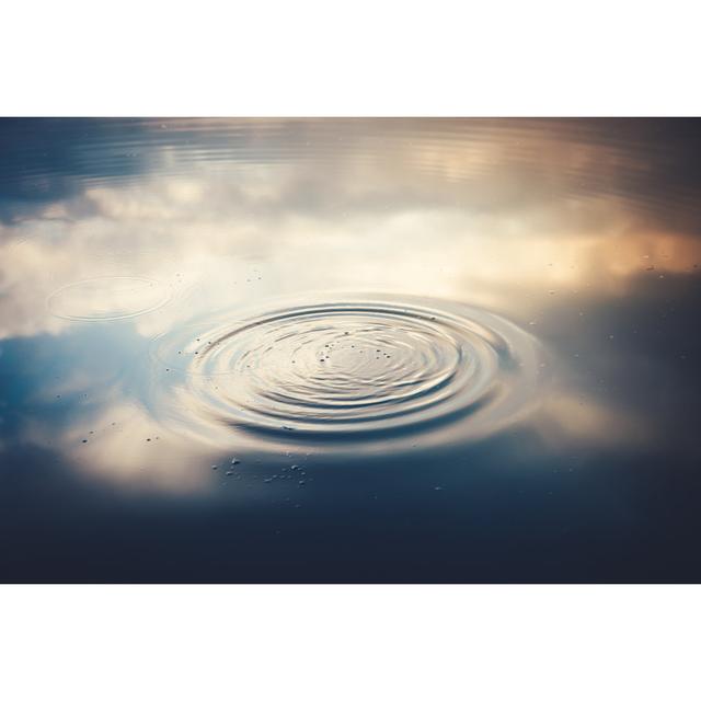 Rippled Blue Water Surface by Borchee - Leinwandbild 17 Stories Größe: 20 cm H x 30 cm B on Productcaster.