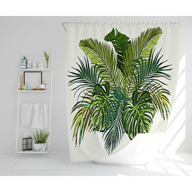 Nerys Polyester Shower Curtain Bay Isle Home Size: 168cm H x 168cm W on Productcaster.