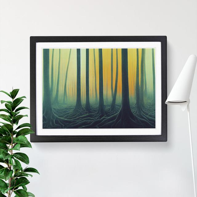 A Seductive Forest - Picture Frame Graphic Art Alpen Home Size: 25cm H x 34cm W, Frame Colour: Black on Productcaster.