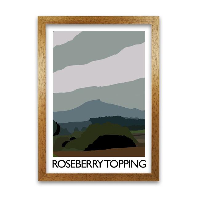 Roseberry Topping Yorkshire by Richard O'Neill - Single Picture Frame Print 17 Stories Size: 841 cm H x 594 cm W, Frame Options: Brown on Productcaster.