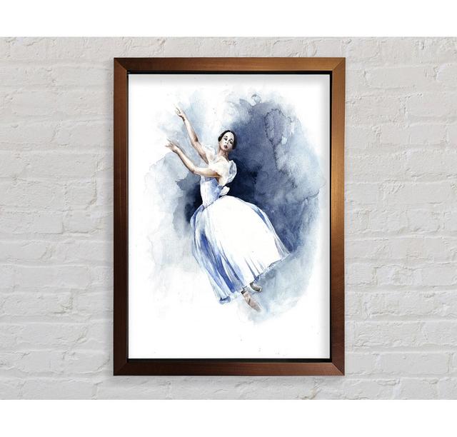 White Ballerina 6 - Single Picture Frame Art Prints Mercer41 Size: 84.1cm H x 59.1cm W on Productcaster.