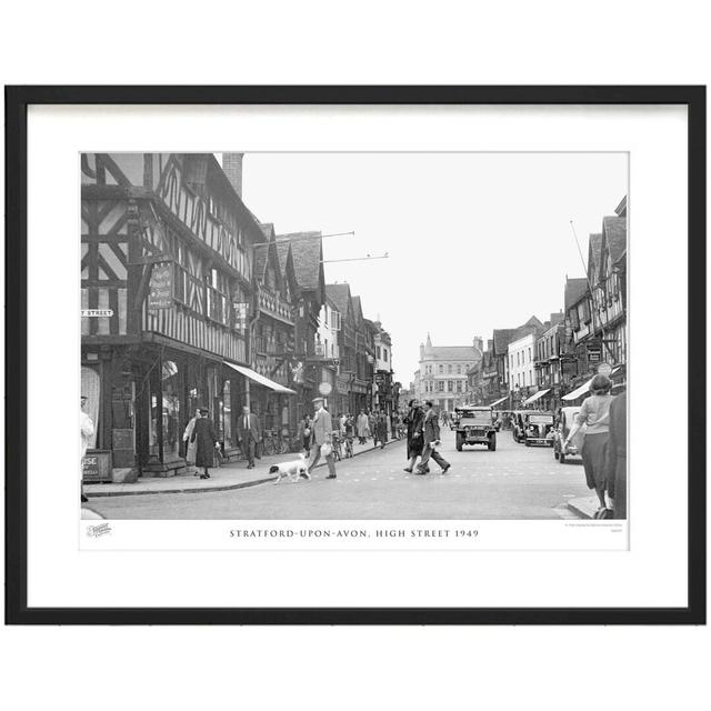 'Stratford-upon-Avon, High Street 1949' by Francis Frith - Picture Frame Photograph Print on Paper The Francis Frith Collection Size: 45cm H x 60cm W on Productcaster.