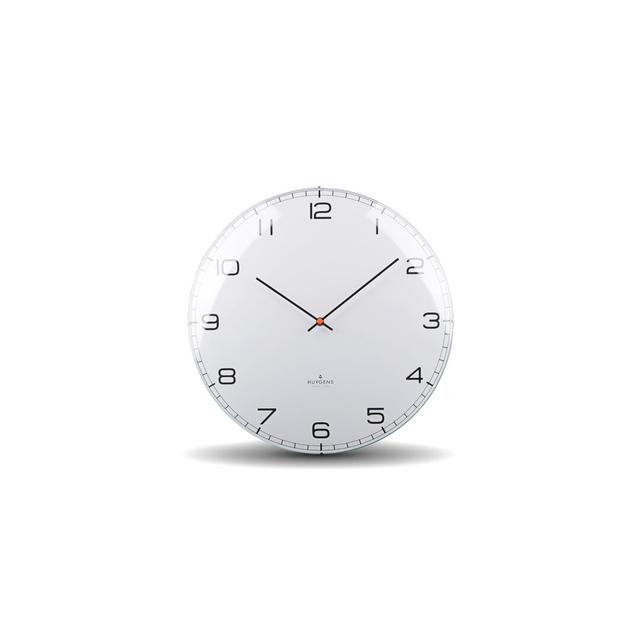 Dome Silent Wall Clock Huygens Size: 35cm Hx 35cm W x 6.2cm D on Productcaster.