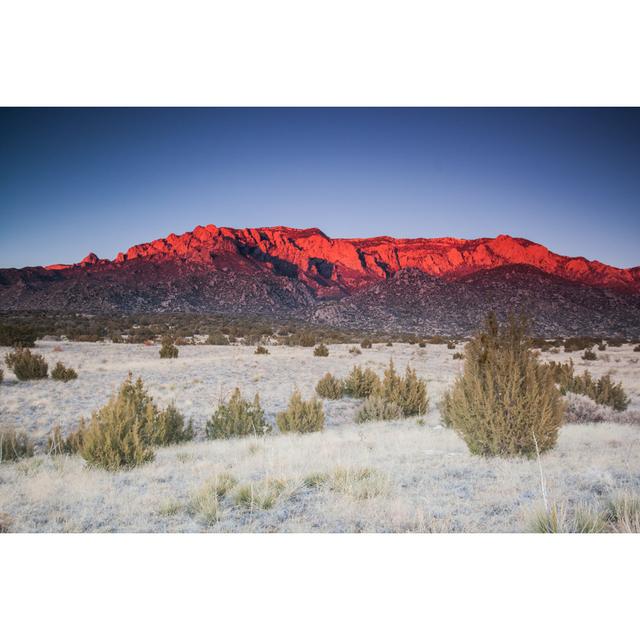 Intense Mountain Landscape Sunset by Amygdala_imagery - No Frame Print on Canvas Alpen Home Size: 81cm H x 122cm W on Productcaster.