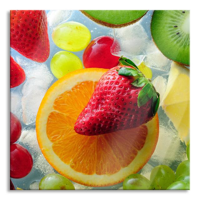 Delicious Colour Fruit - Unframed Photograph on Glass Brayden Studio Size: 70cm H x 70cm W x 0.4cm D on Productcaster.