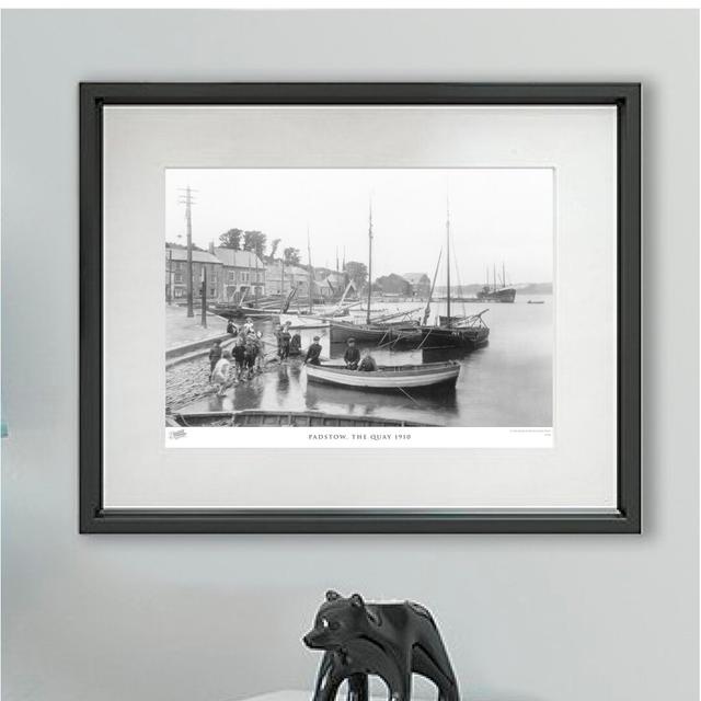 'Padstow, the Quay 1910' - Picture Frame Photograph Print on Paper The Francis Frith Collection Size: 45cm H x 60cm W x 2.3cm D on Productcaster.