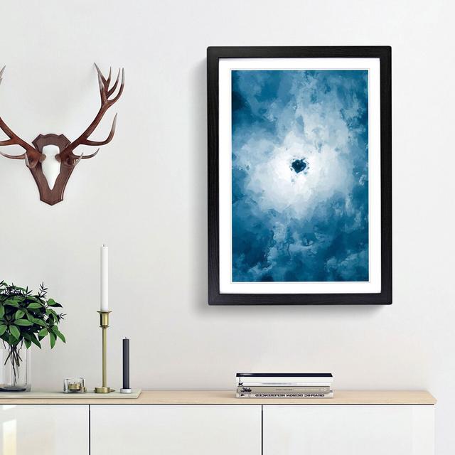 Black Hole in the Clouds in Abstract - Picture Frame Graphic Art Print East Urban Home Size: 87cm H x 62cm W x 2cm D, Frame Option: Black Framed on Productcaster.