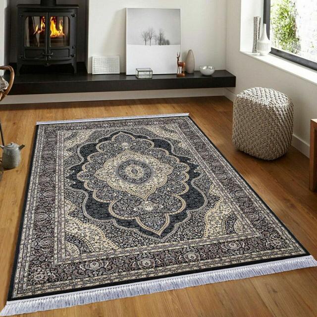 Coragh Black Area Rug Rosalind Wheeler Rug Size: Rectangle 120 x 170cm on Productcaster.