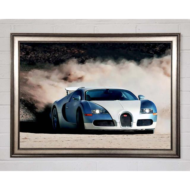 Bugatti Veyron Drive - Single Picture Frame Art Prints Ebern Designs Size: 29.7cm H x 42cm W x 1.5cm D, Format: Matte Black Framed Paper on Productcaster.