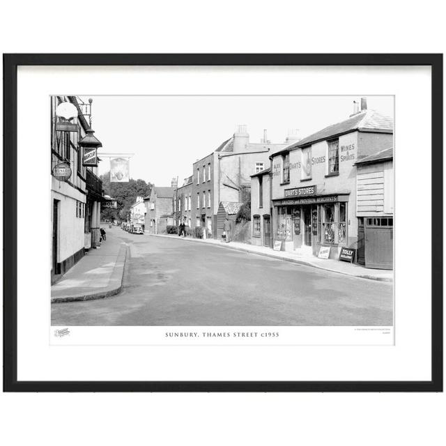 'Sunbury, Thames Street C1955' by Francis Frith - Picture Frame Photograph Print on Paper The Francis Frith Collection Size: 45cm H x 60cm W x 2.3cm D on Productcaster.