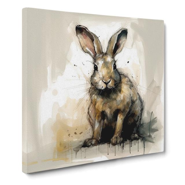 Rabbit Gestural No.3 - No Frame Art Prints Brambly Cottage Size: 35cm H x 35cm W x 3cm D on Productcaster.