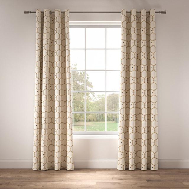 Made to Order - Honeycomb Eyelet Blackout Curtains The Chateau By Angel Strawbridge Panel Size: Width 254 x Drop 274 cm on Productcaster.