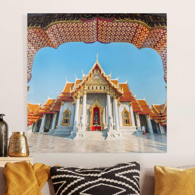 Leinwandbild Tempel in Bangkok BohoLiving Format: 260 g/m² Canvas, Größe: 80 cm H x 80 cm B on Productcaster.