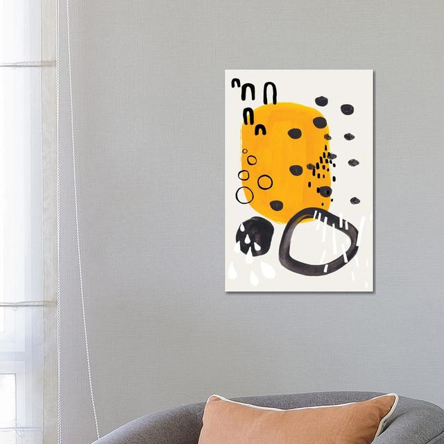 Mustard Ring Party by EnShape - Wrapped Canvas Print Metro Lane Size: 66.04cm H x 45.72cm W x 1.91cm D on Productcaster.