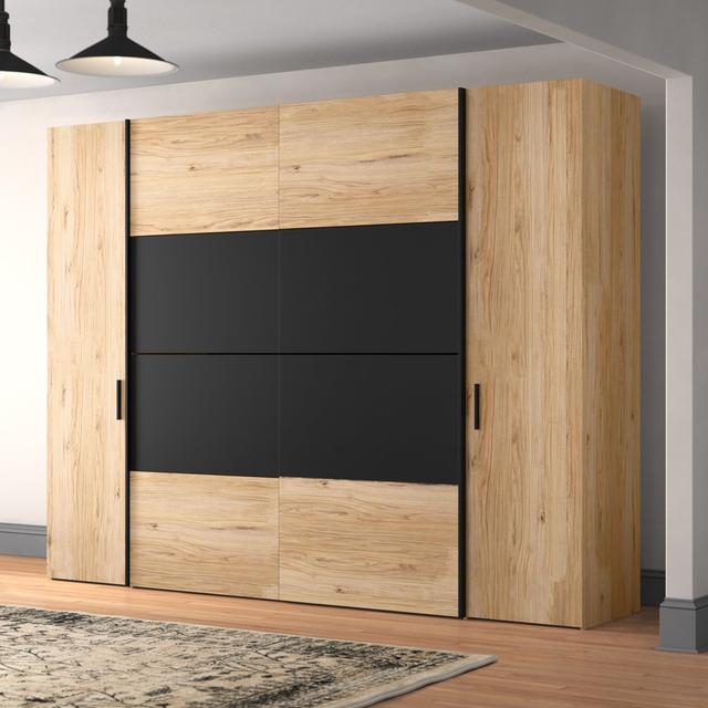 Celes 4 Door Sliding Wardrobe Ebern Designs on Productcaster.