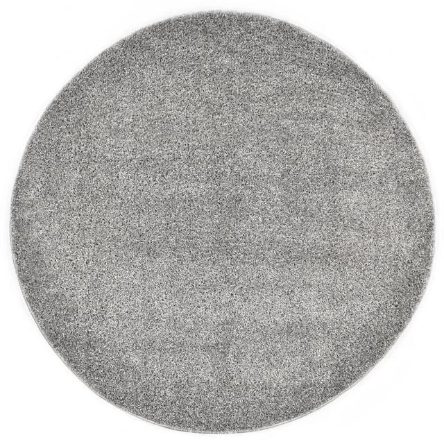 Haughton Shaggy Grey Rug Brayden Studio Rug Size: Round 67cm on Productcaster.